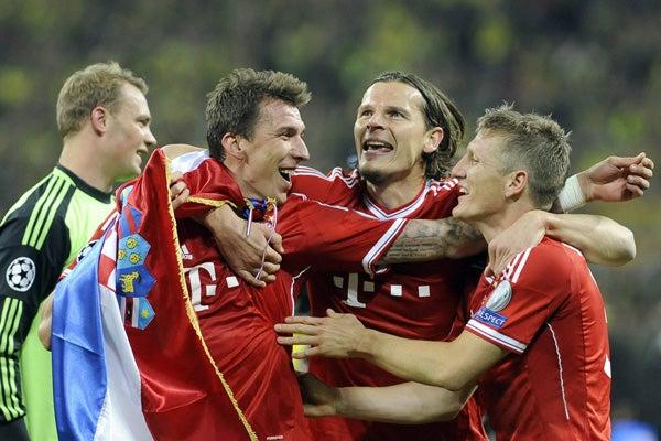 Mandzukic, Van Buyten, Schweinsteiger y Neuer celebraron el triunfo al terminar el duelo | EFE