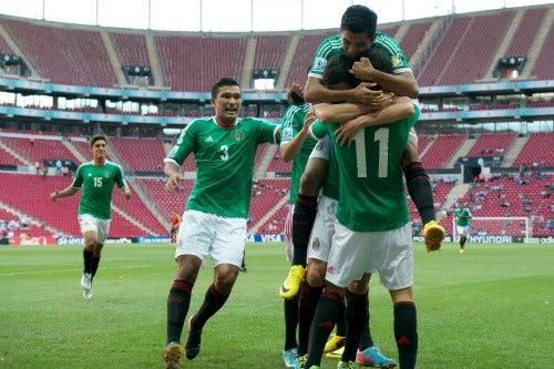 El Tri festeja el primer tanto del partido | MEXSPORT