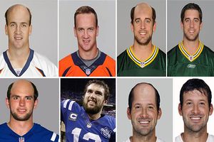 Así se verían algunos quarterback... sin pelo