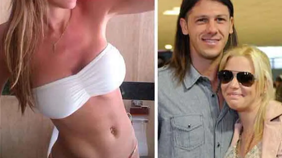 Esposa de Demichelis, sensual en la red