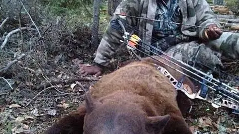 Karl Malone, criticado por posar con oso muerto