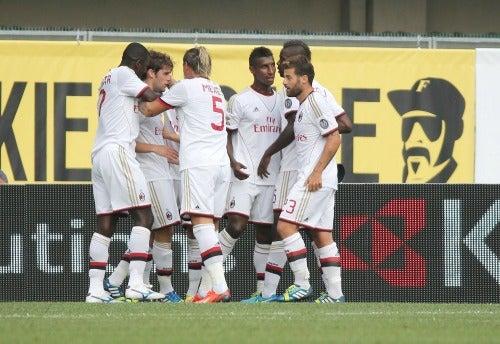 Milan festejó tras adelantarse en el marcador | EFE