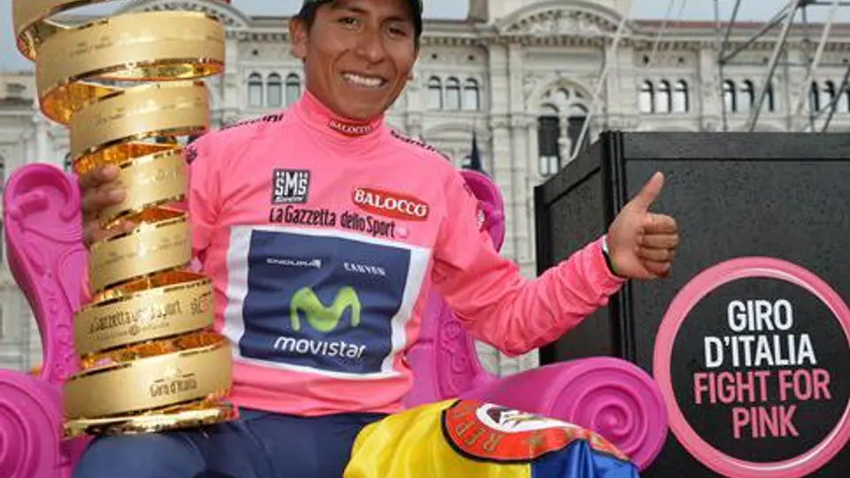 Nairo Quintana, primer ciclista colombiano en ganar el Giro