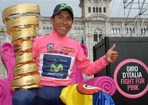 Nairo Quintana, primer ciclista colombiano en ganar el Giro