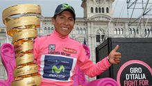 Nairo Quintana, primer ciclista colombiano en ganar el Giro