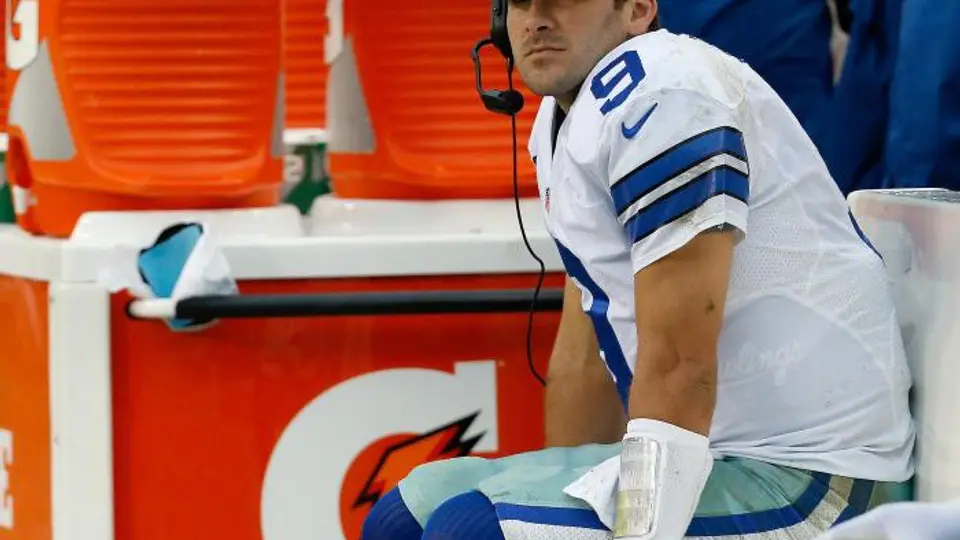 Romo no entrena y quedaría fuera contra las Águilas