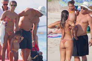 Ronaldo, un padre consentidor en las playas de Ibiza