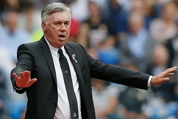 Carlo Ancelotti en un partido con Real Madrid | AP