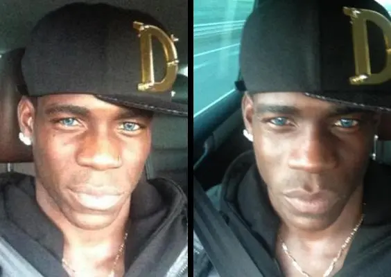 Balotelli cambia color... ¡de ojos!