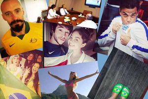 Celebridades muestran su afición por el Mundial