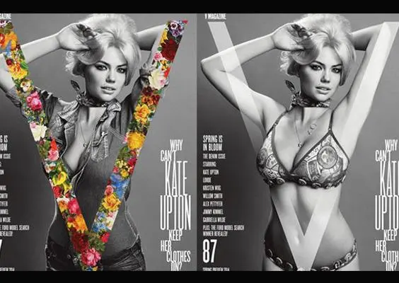 Kate Upton, 'striptease de revista'