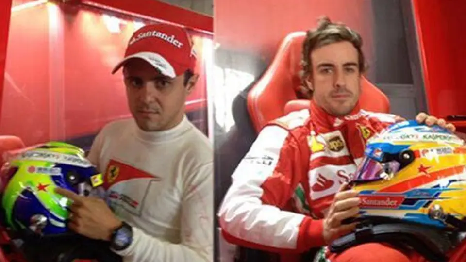 Alonso y Massa rinden homenaje a De Villota