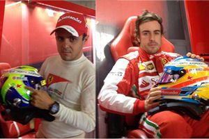 Alonso y Massa rinden homenaje a De Villota