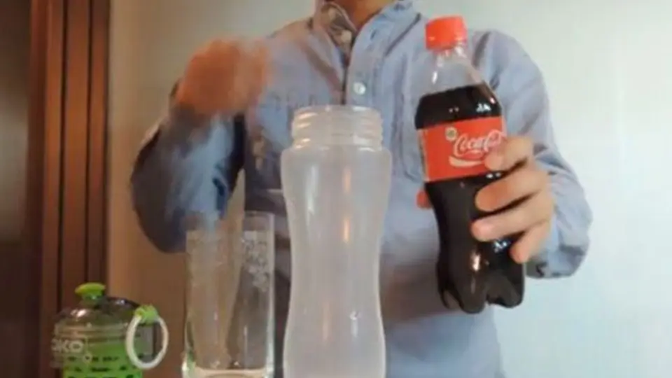 Filtro convierte refresco en agua