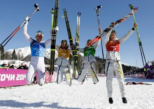 Suecia, oro en esquí de fondo por relevos