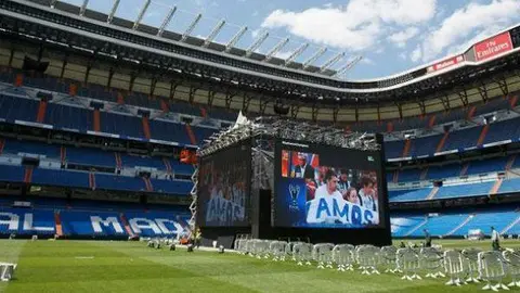 Pantallas en el Bernabéu y Calderón para ver la Final