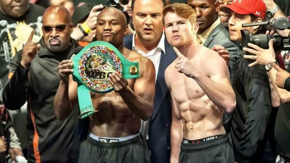 Histórico pesaje para el Canelo-Mayweather