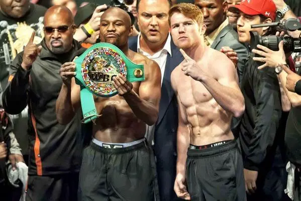 Histórico pesaje para el Canelo-Mayweather