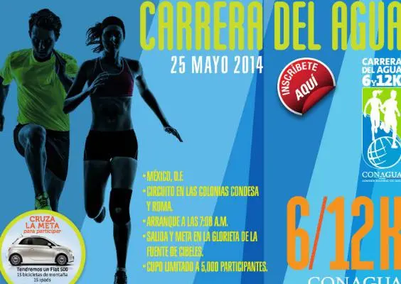 Sé parte de la Carrera del Agua en el D.F.