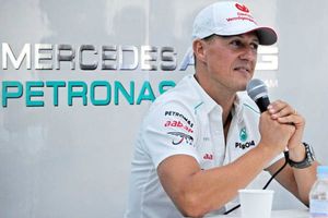 Schumacher en campaña contra el exceso de velocidad en Chile