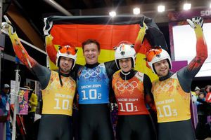 Alemania completa barrida en luge en Sochi