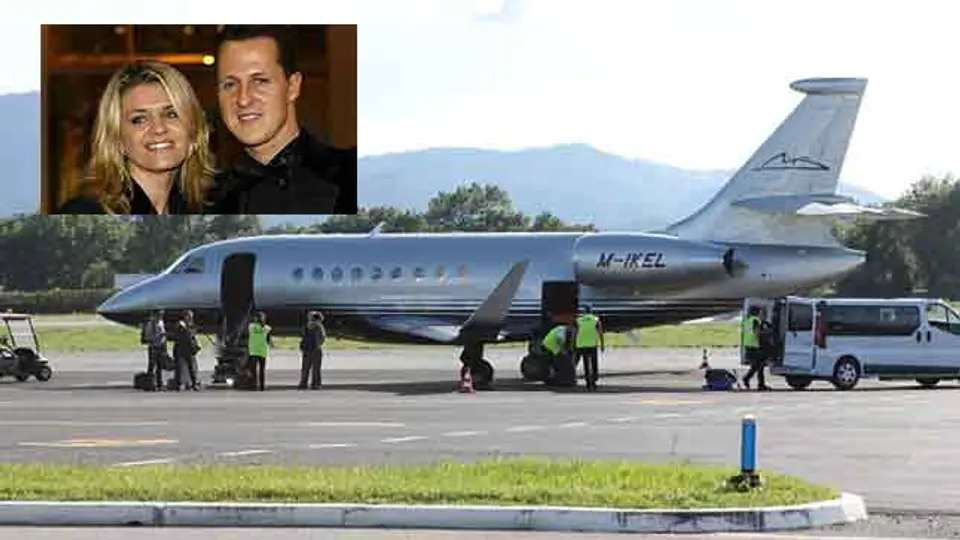 Esposa de Schumacher pone a la venta su avión
