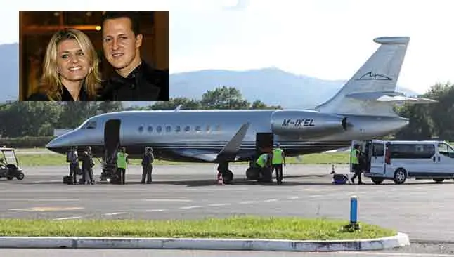 Esposa de Schumacher pone a la venta su avión