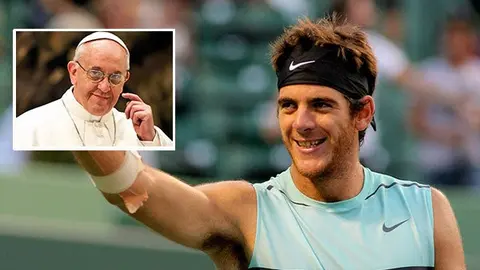 Juan Martín del Potro es recibido por el Papa