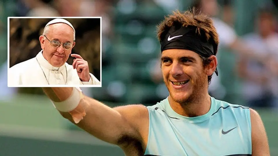 Juan Martín del Potro es recibido por el Papa