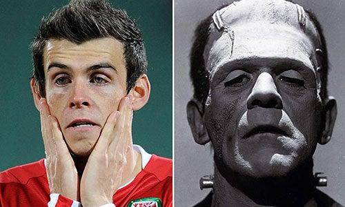 Gareth Bale y su gran parecido con el reconstruido montruo, Frankestein | ESPECIAL