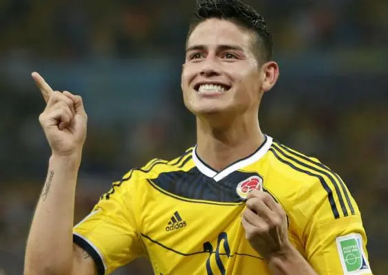 James festeja un gol con Colombia | AP