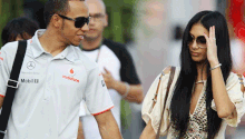 Lewis Hamilton y Nicole Scherzinger: romance en bandera roja