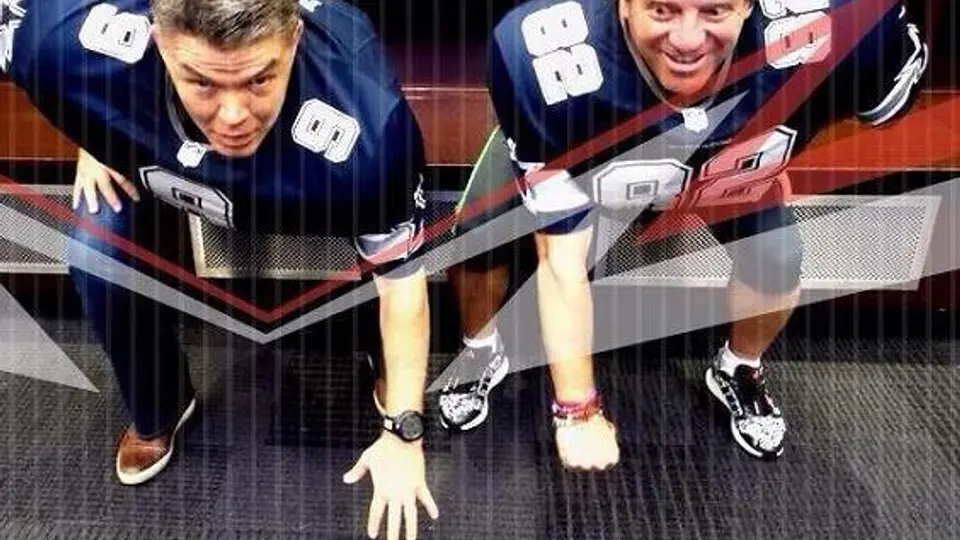 Herrera se viste como jugador de los Cowboys