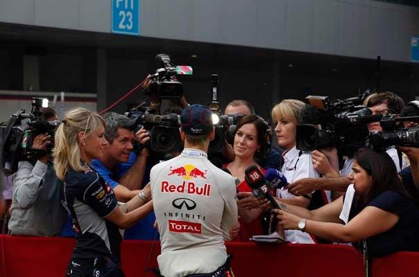 Vettel era el más buscado por los periodistas | AP