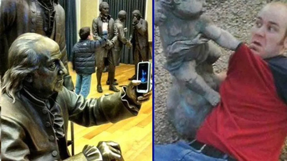 Obras de arte cobran vida en divertidas fotografías