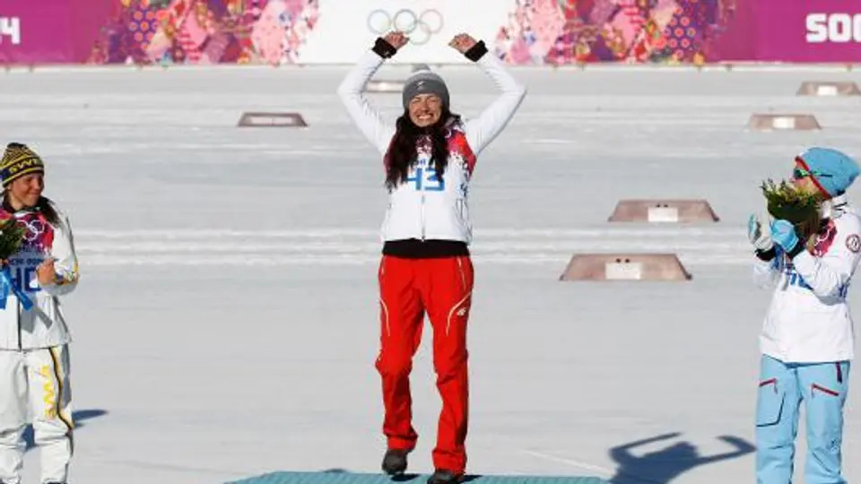 Justyna Kowalczyk consigue el oro en esquí de fondo