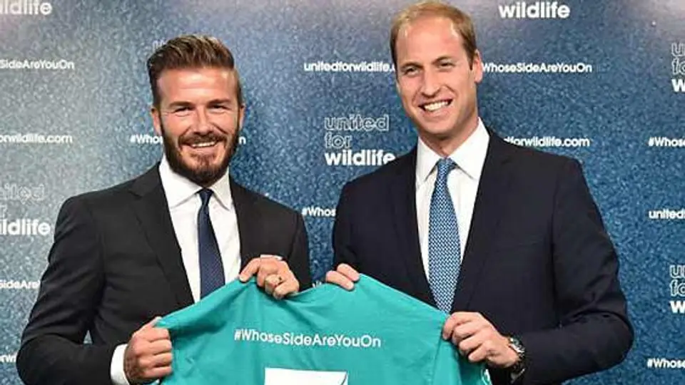 Beckham y Príncipe Guillermo, unidos por los animales