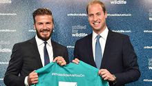 Beckham y Príncipe Guillermo, unidos por los animales