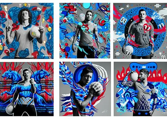 'Arte del futbol', obras urbanas de futbolistas