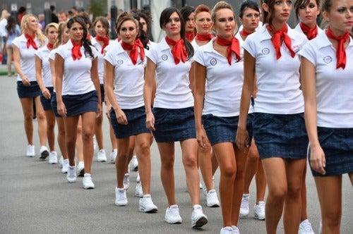 Las 'grid girls' de Italia