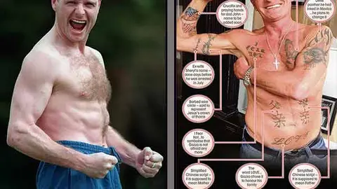 Tatuajes sacan del alcoholismo a Gascoigne