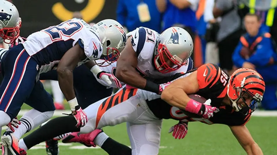 Bengalíes vencen a Patriotas y rompen racha de Brady