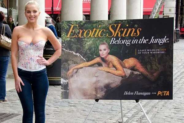 Helen Flanagan, a favor de la protección animal