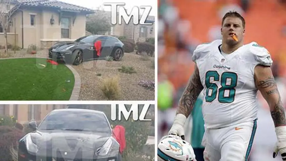 Coche de Richie Incognito, golpeado con un bat