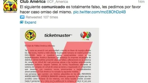 América desmiente supuesto comunicado