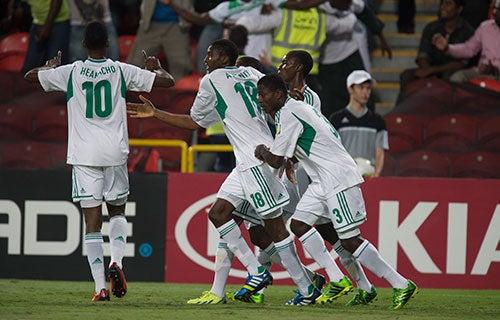 Así festejó Nigeria su gol | MEXSPORT