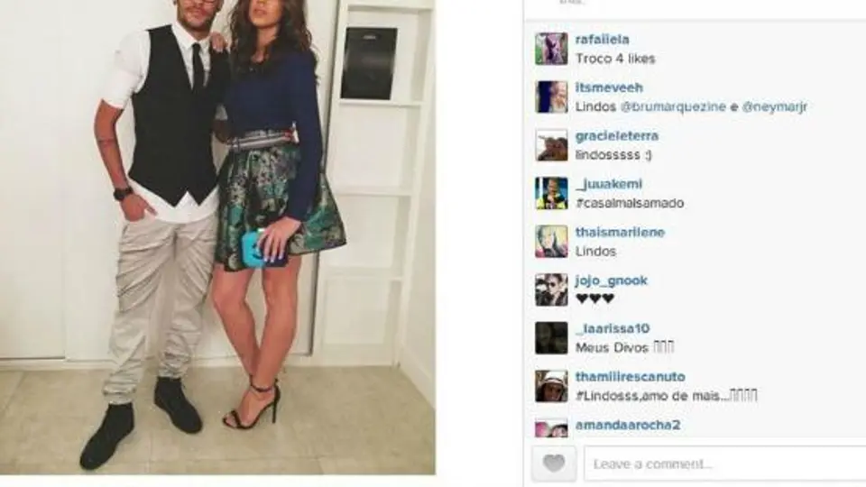 Neymar acompaña a su novia a grabación de una serie
