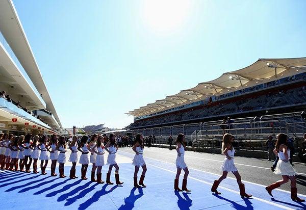 Las chicas más bellas en el GP de EU