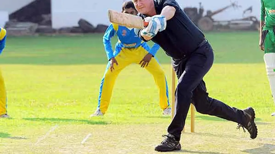 David Cameron, el 'primer ministro' del criquet