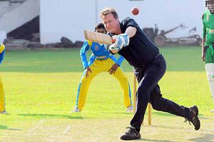 David Cameron, el 'primer ministro' del criquet